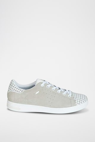 Baskets en nubuck Jaysen - Gris clair et blanc