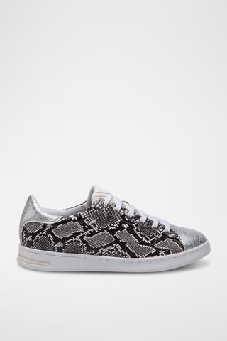 Baskets en cuir Jaysen - Noir et blanc