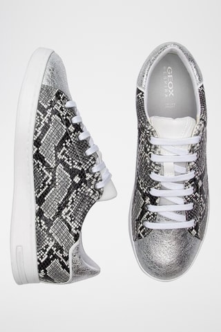 Baskets en cuir Jaysen - Noir et blanc
