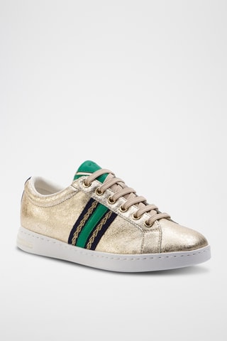 Zapatillas de piel - Dorado