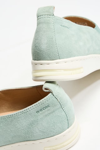 Slip-on de piel vuelta - Verde menta