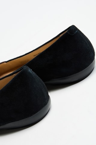 Ballerines en cuir - Noir