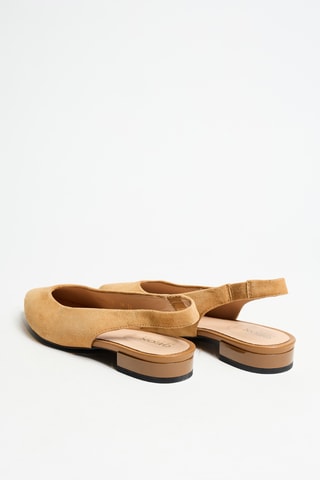 Ballerines en cuir - Beige