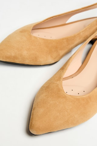 Ballerines en cuir - Beige