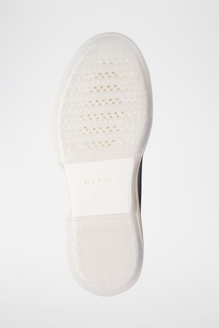 Zapatillas de piel con plataforma - Plateado