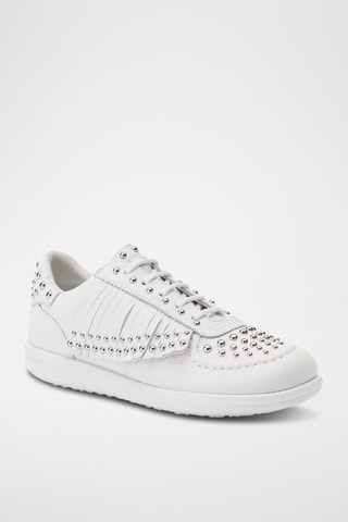 Zapatillas de piel - Blanco