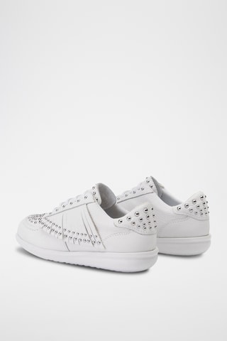 Zapatillas de piel - Blanco