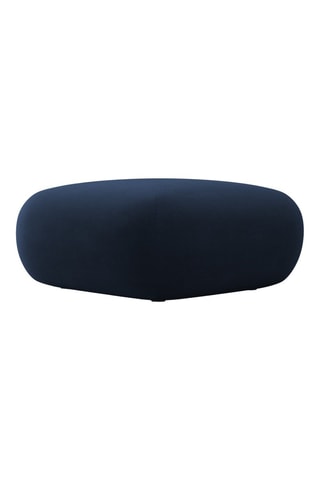 Pouf Nolio - Bleu marine - En tissu velours