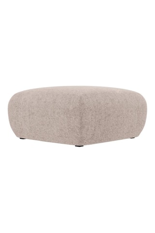 Pouf Nolio - Beige - En tissu chenille