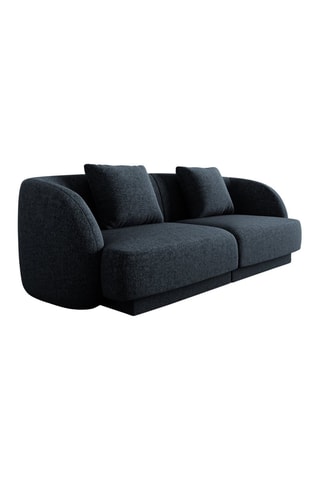 Canapé Tulum - Bleu roi - 2 places - Tissu chenille