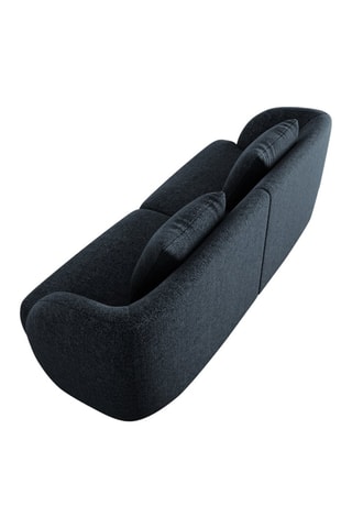 Canapé Tulum - Bleu roi - 2 places - Tissu chenille
