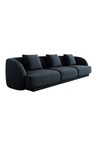 Canapé Tulum - Bleu roi - 3 places - Tissu chenille