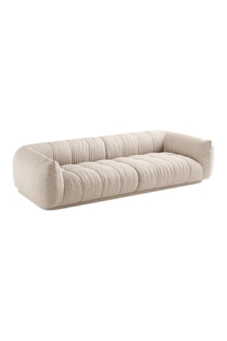 Canapé modulaire Julia - Beige - 4 places - En tissu texturé
