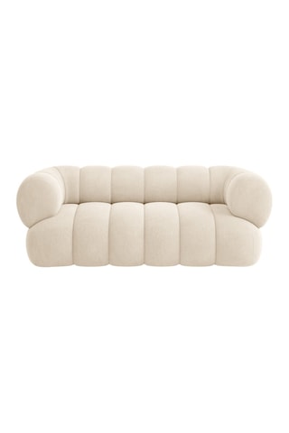 Canapé Koge - Beige clair - 2 places - Toucher velours