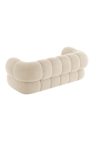 Canapé Koge - Beige clair - 2 places - Toucher velours