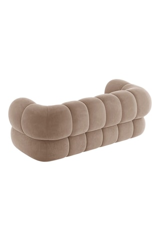 Canapé Koge - Beige foncé - 2 places - Toucher velours