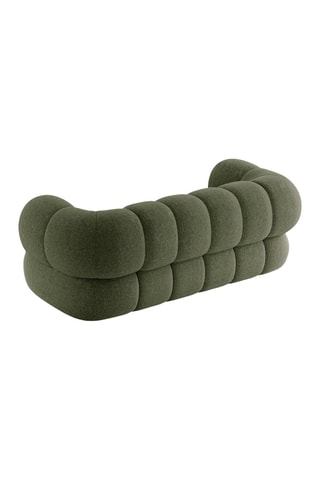 Canapé Koge - Vert - 2 places - En tissu chenille