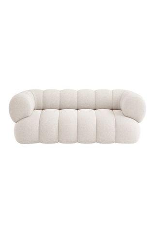 Canapé Koge - Beige clair - 2 places - En tissu chenille