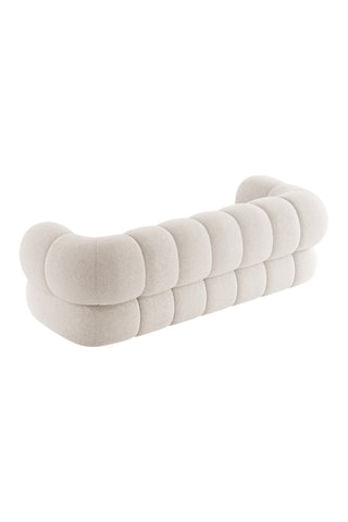 Canapé Koge - Beige clair - 3 places - En tissu chenille