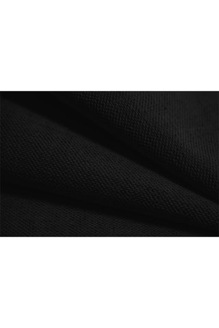Canapé Astro - Noir - 2 places - En tissu chenille moly