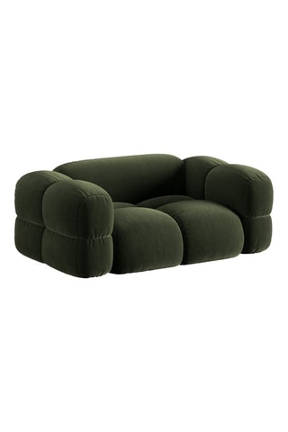 Canapé Loretto - Vert - 2 places - Toucher velours