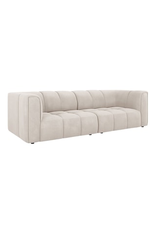 Canapé modulaire Adams - Beige - 3 places - Tissu chenille