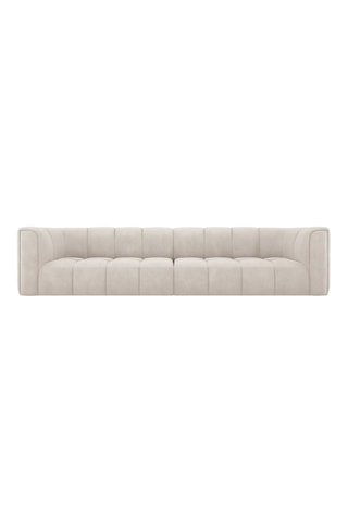 Canapé modulable Adams - Beige - 4 places - En tissu chenille - Imperméable