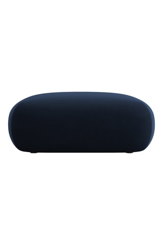 Pouf Nolio - Bleu roi - En tissu velours