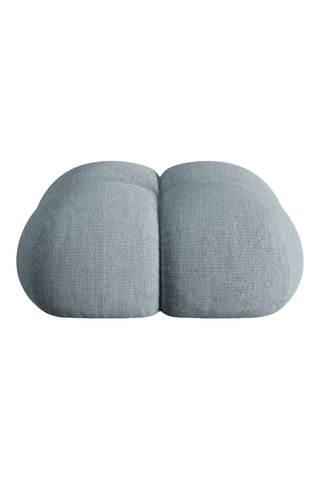 Pouf Loretto - Bleu pastel - En tissu structuré