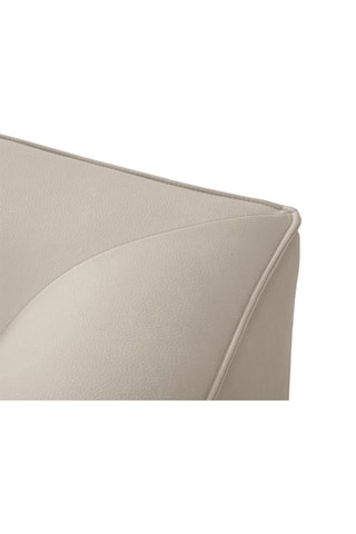 Canapé Siena - Beige - 4 places - En tissu simili cuir