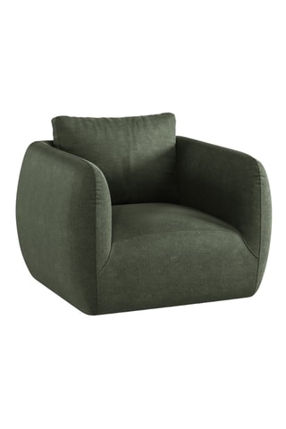 Fauteuil Nimes - Vert mousse - En tissu structuré
