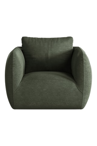 Fauteuil Nimes - Vert mousse - En tissu structuré