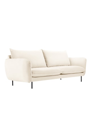 Canapé Vienna - Beige - 2 places - En tissu velours