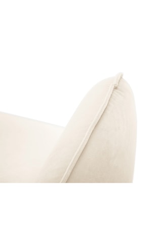 Canapé Vienna - Beige - 2 places - En tissu velours