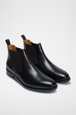 Bottines Chelsea en cuir Regular - Marron