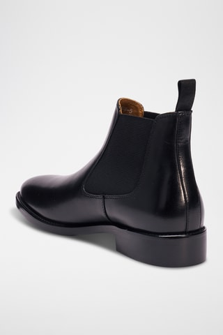Bottines Chelsea en cuir Regular - Noir