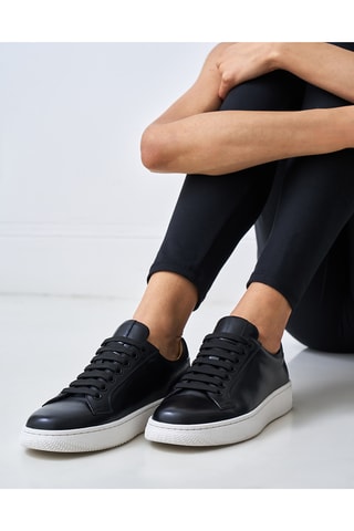 Baskets en cuir Regular - Noir