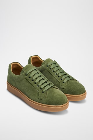 Baskets en nubuck Regular - Vert