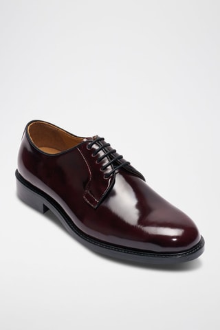 Derbys en cuir verni  Regular - Bordeaux