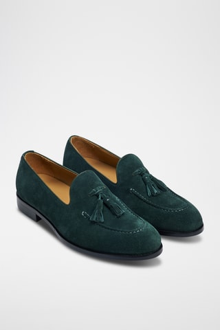 Mocassins en nubuck Etroite - Vert