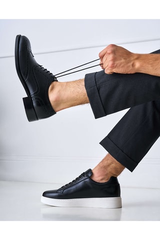 Baskets en cuir Regular - Noir