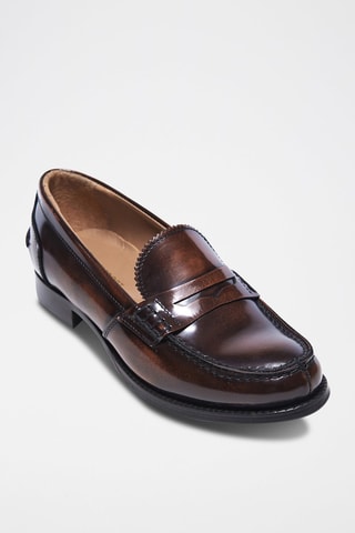 Mocassins en cuir verni  Regular - Marron