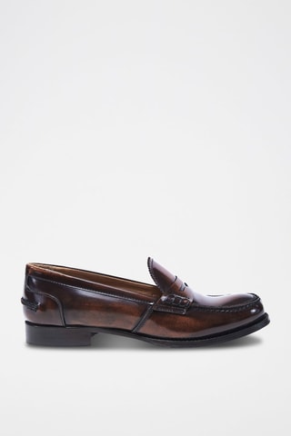 Mocassins en cuir verni  Regular - Marron