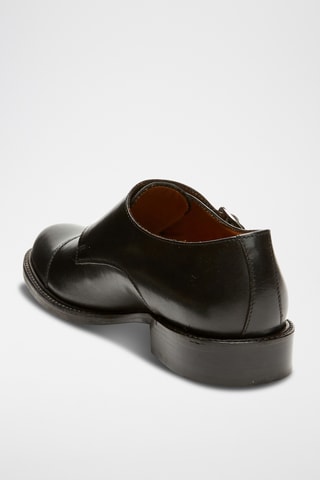 Derbys à boucle en cuir  Regular - Noir