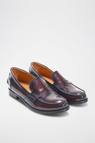Mocassins en cuir verni  Regular - Bordeaux