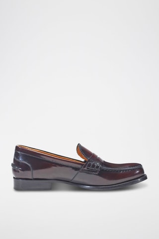 Mocassins en cuir verni  Regular - Bordeaux