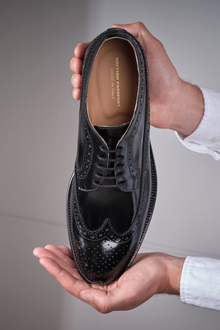 Derbys en cuir verni  Regular - Noir