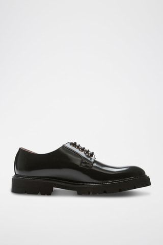 Derbys en cuir verni  Regular - Noir