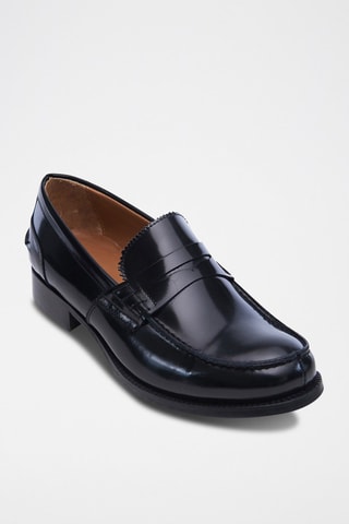 Mocassins en cuir verni  Regular - Noir