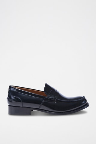 Mocassins en cuir verni  Regular - Noir